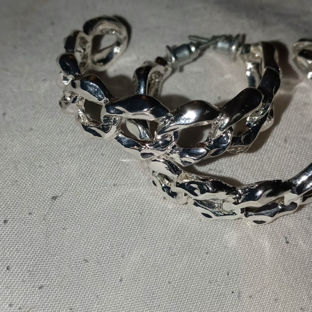 Earings bhoops silver